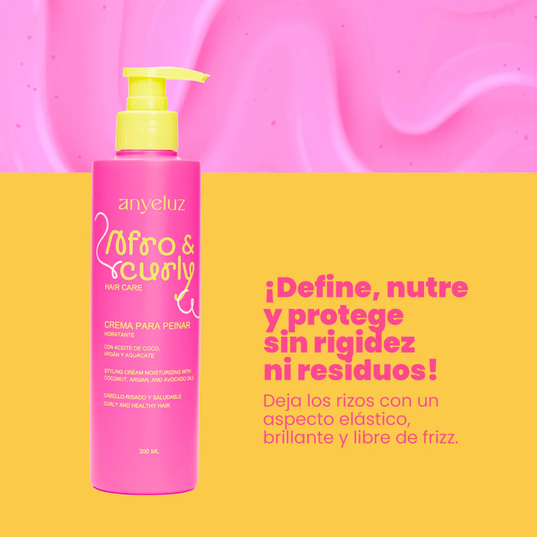 Crema para Peinar Hidratante Afro & Curly - Anyeluz
