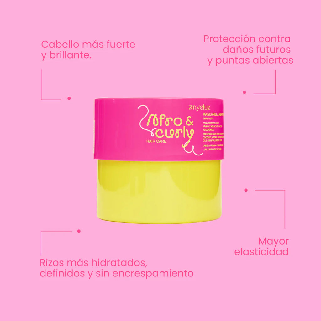 Mascarilla Reparadora Hidratante Afro & Curly - Anyeluz