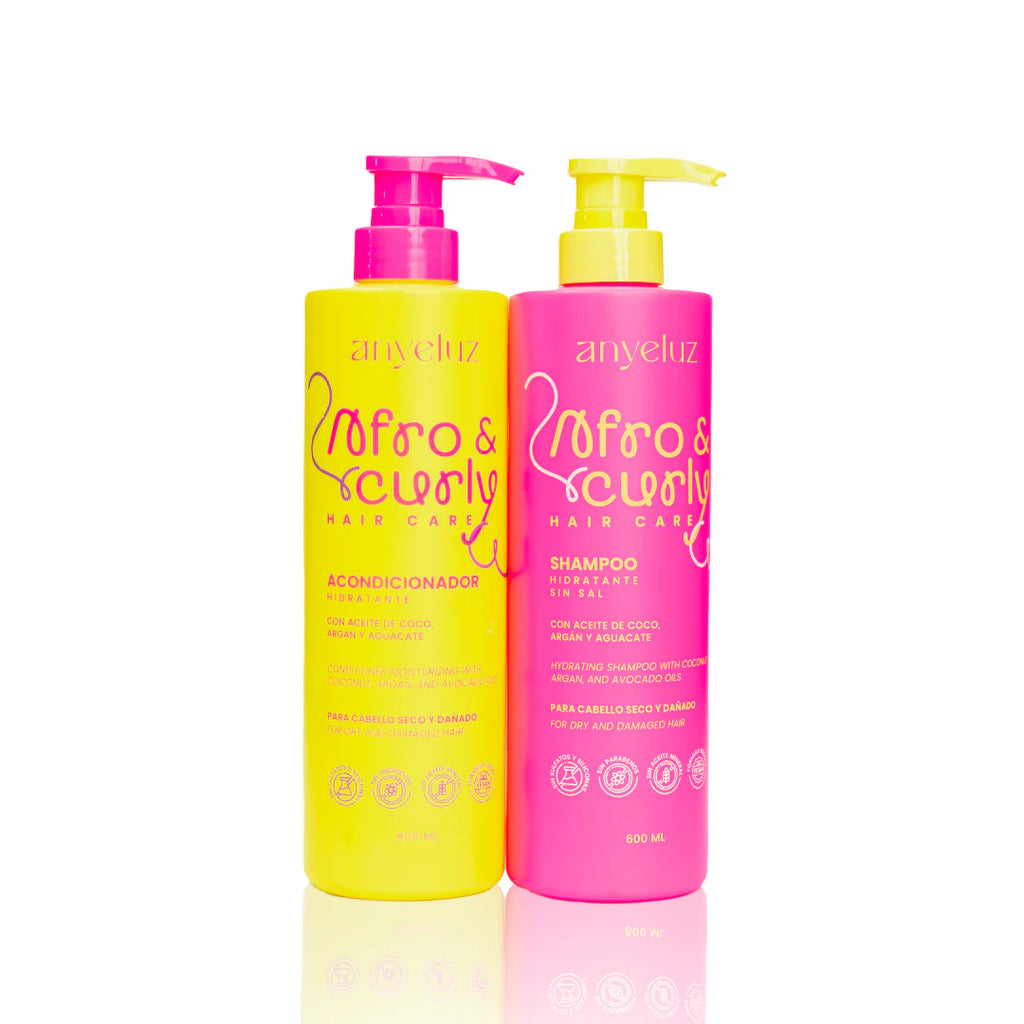 Dúo Shampoo Y Acondicionador Afro & Curly - Anyeluz