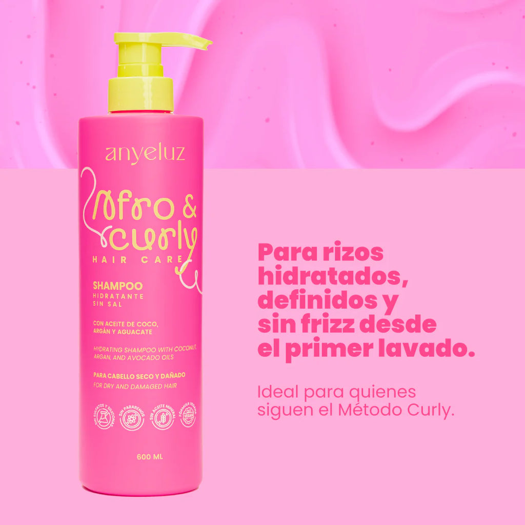 Shampoo Hidratante Afro & Curly - Anyeluz