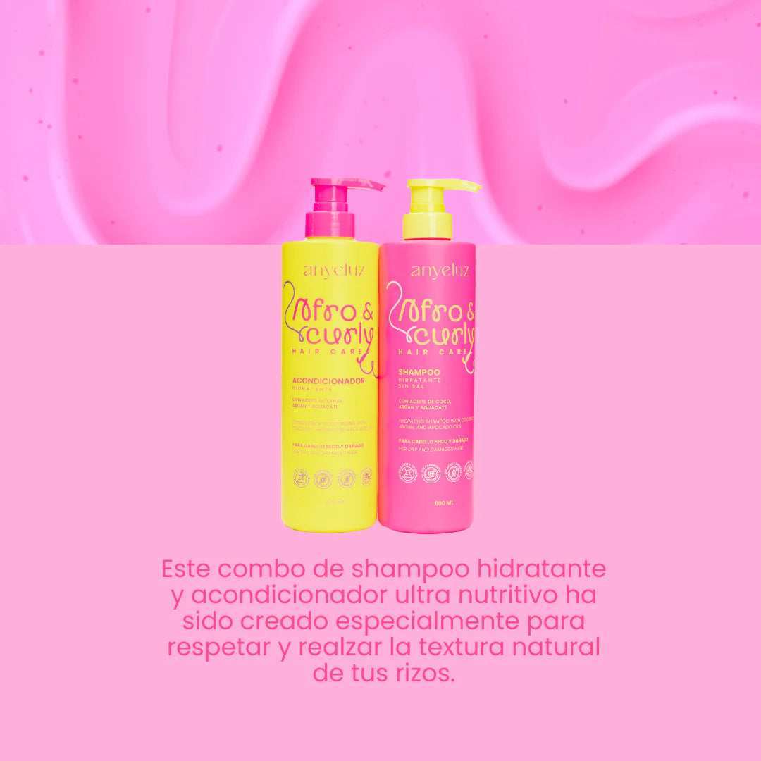 Dúo Shampoo Y Acondicionador Afro & Curly - Anyeluz