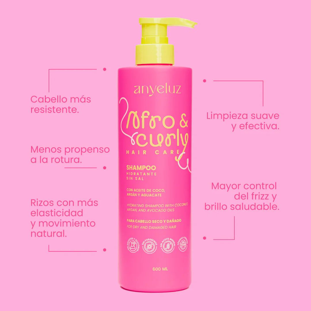 Shampoo Hidratante Afro & Curly - Anyeluz