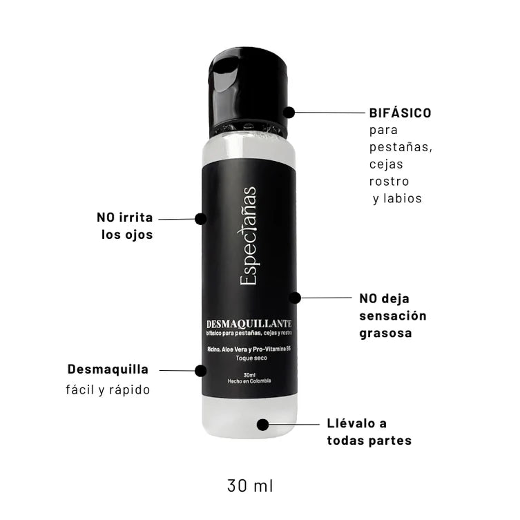 Bi-fásil Desmaquillante Bifásico Instantaneo de Ojos (No graso) (30ml) - Espectañas