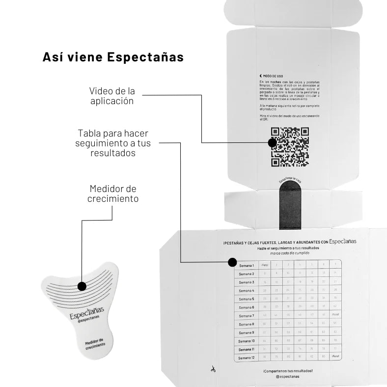 Tratamiento para Pestañas y Cejas (Roll-on) - Espetañas