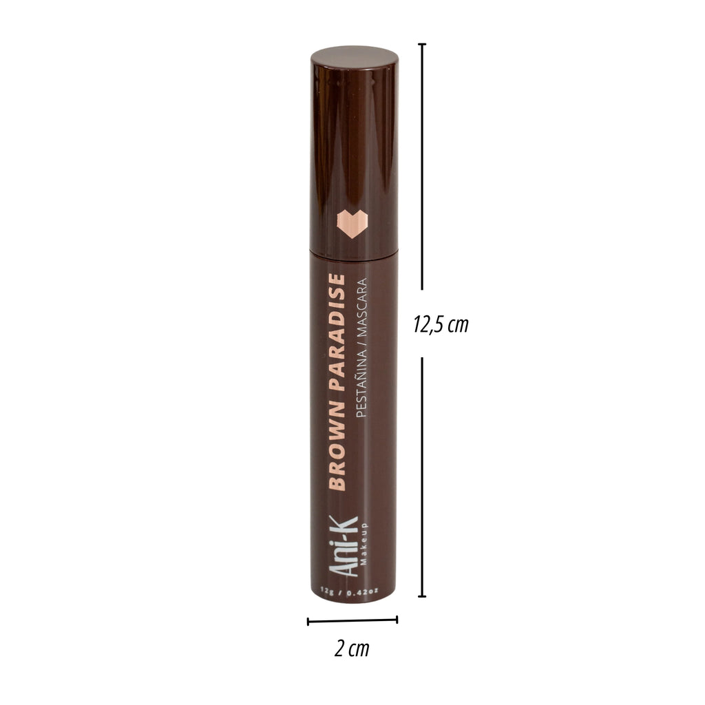 Pestañina Café Brown Paradise (A Prueba de Agua) - Ani-K Makeup
