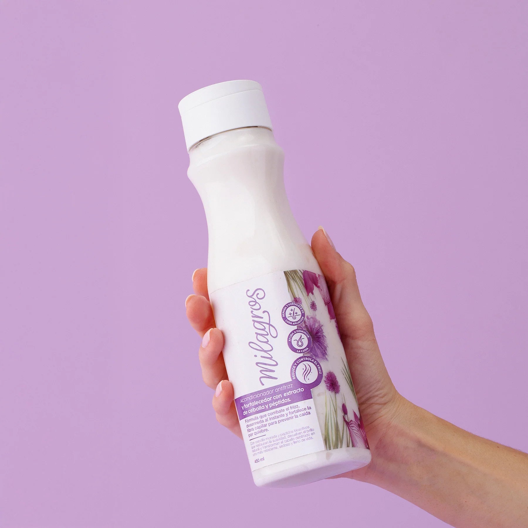 Acondicionador Antifrizz y Fortalecedor Con Extracto de Cebolla y Péptidos - Milagros