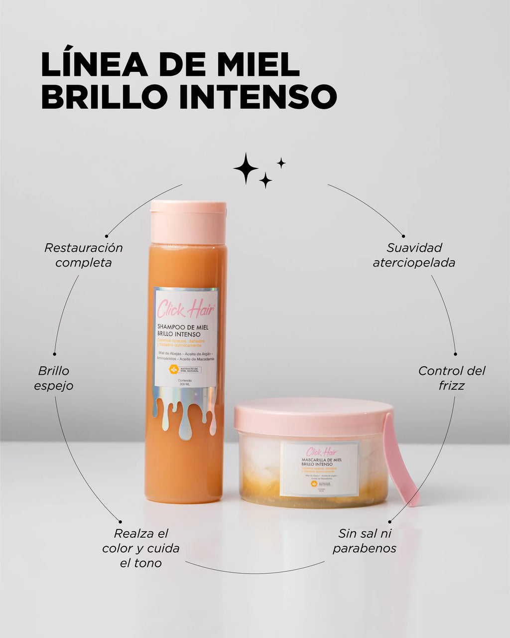 Kit de Miel (Brillo Intenso) - Click Hair