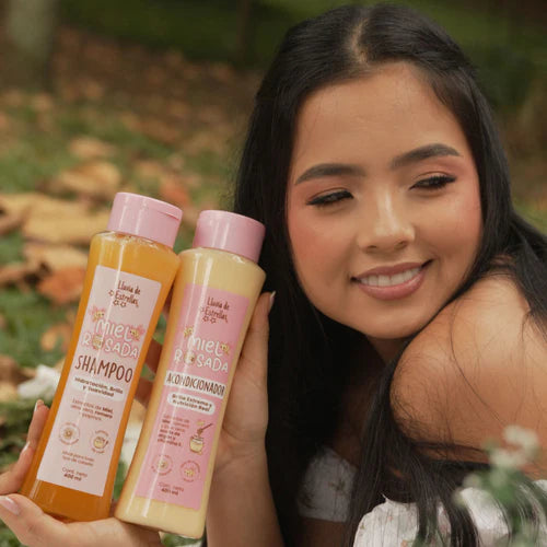 Kit de Shampoo y Acondicionador Miel Rosada - Lluvia De Estrellas