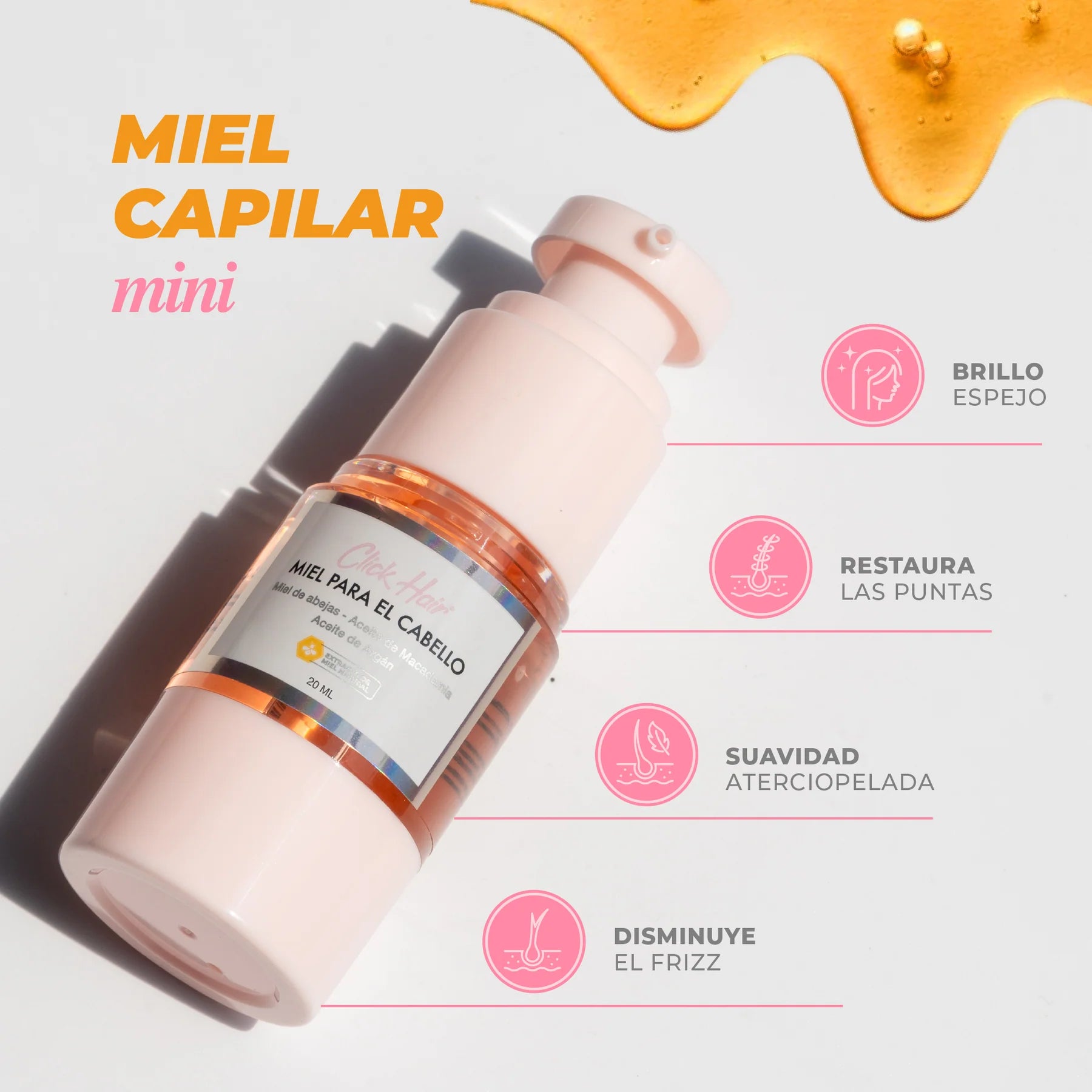 Mini Miel para el Cabello - Click Hair
