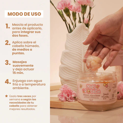 Mascarilla Capilar Miel Rosada - Lluvia De Estrellas