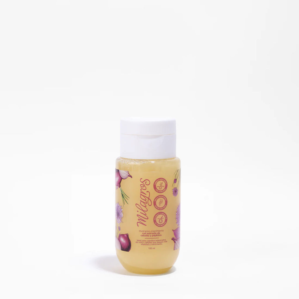 Mini Shampoo Crecimiento Con Extracto de Cebolla y Péptidos - Milagros