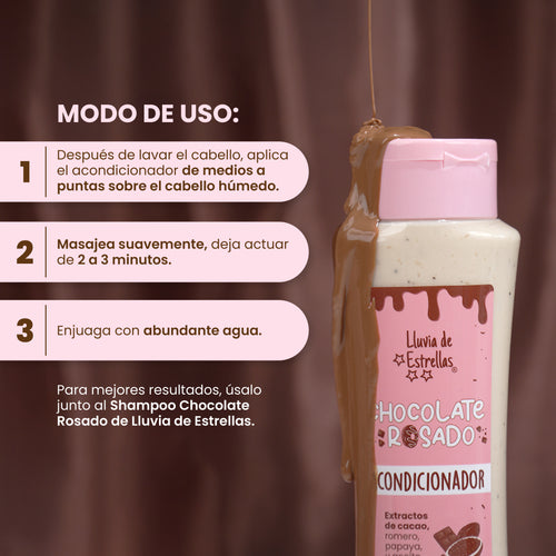 Acondicionador Chocolate Rosado - Lluvia De Estrellas