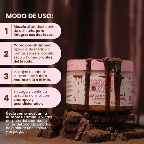 Mascarilla Capilar Chocolate Rosado - Lluvia De Estrellas