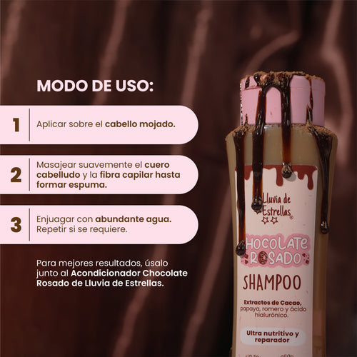 Shampoo Chocolate Rosado - Lluvia De Estrellas