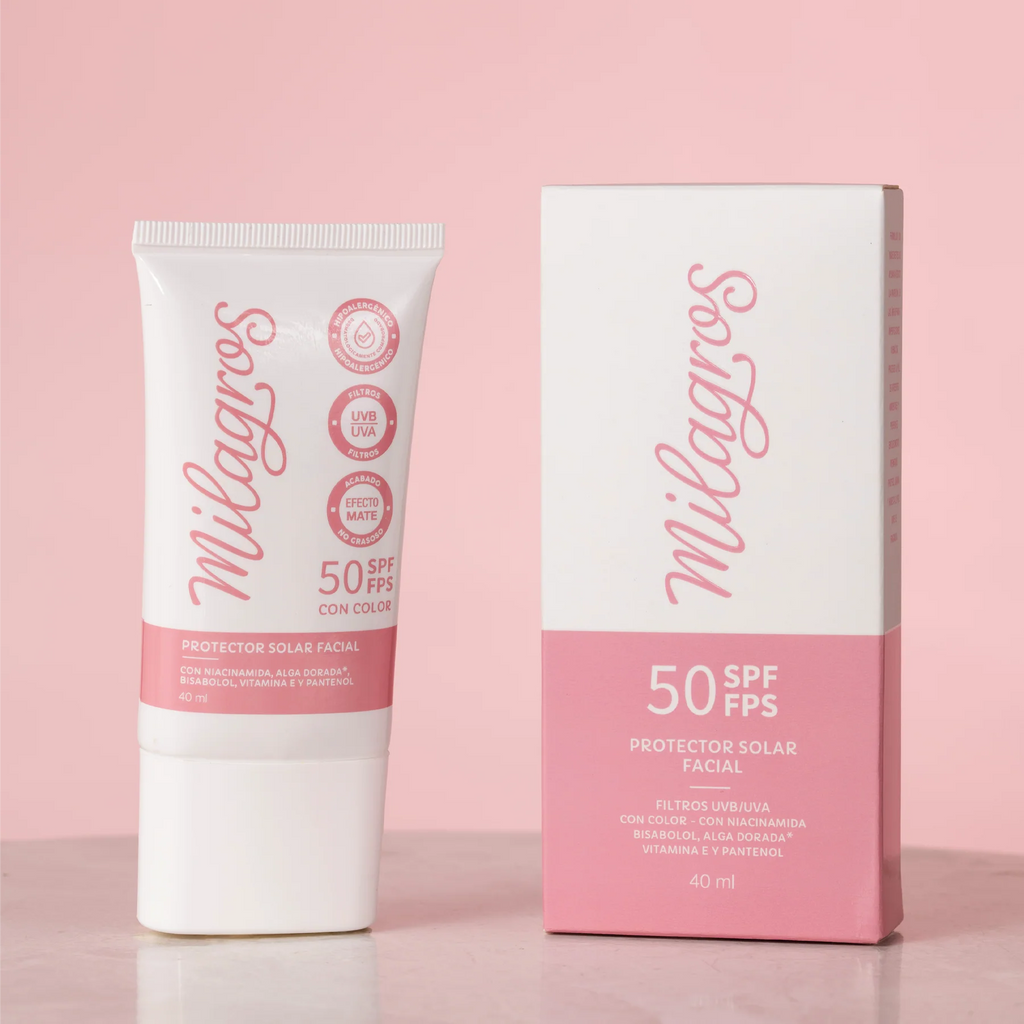 Protector Solar Facial con Color - Milagros