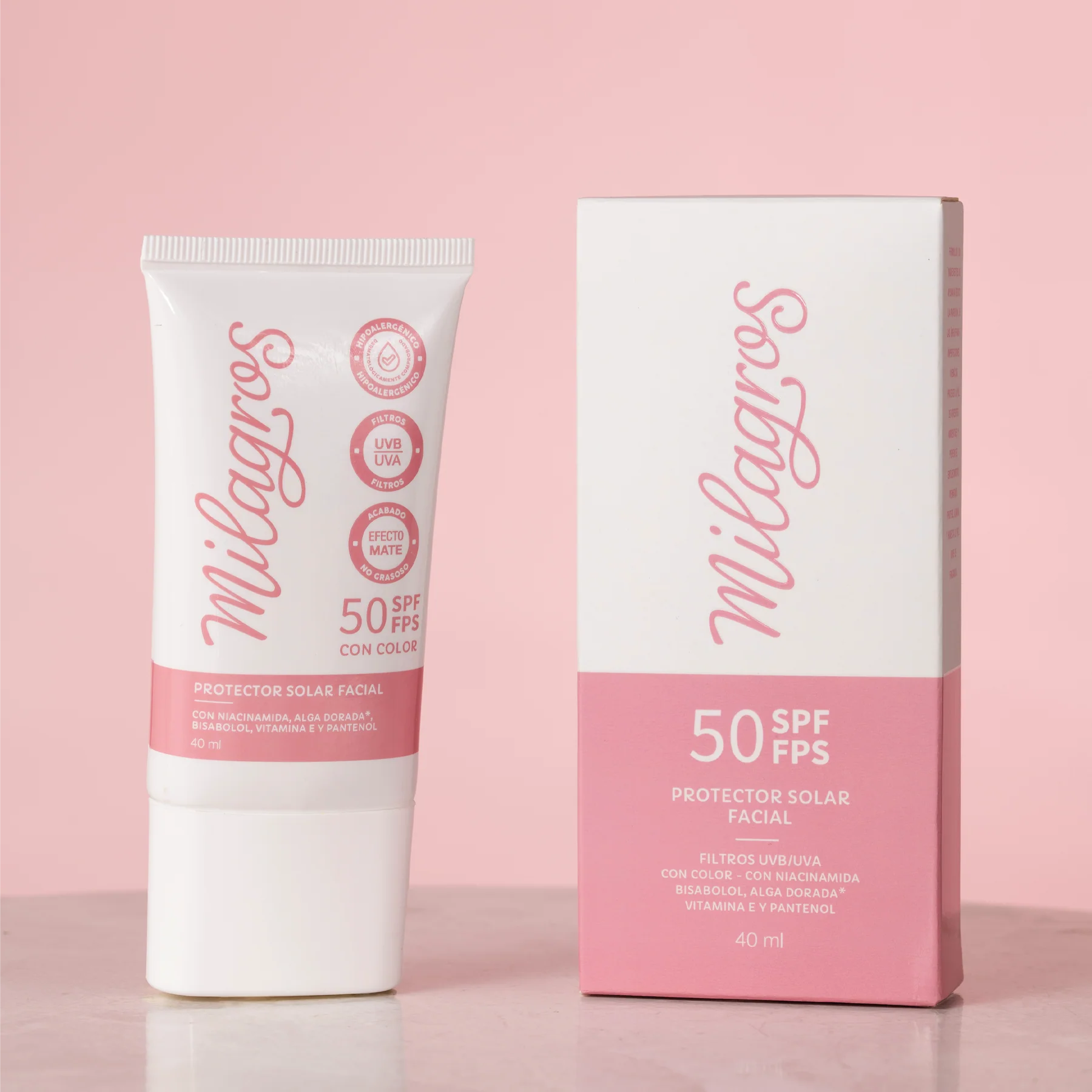 Protector Solar Facial con Color - Milagros