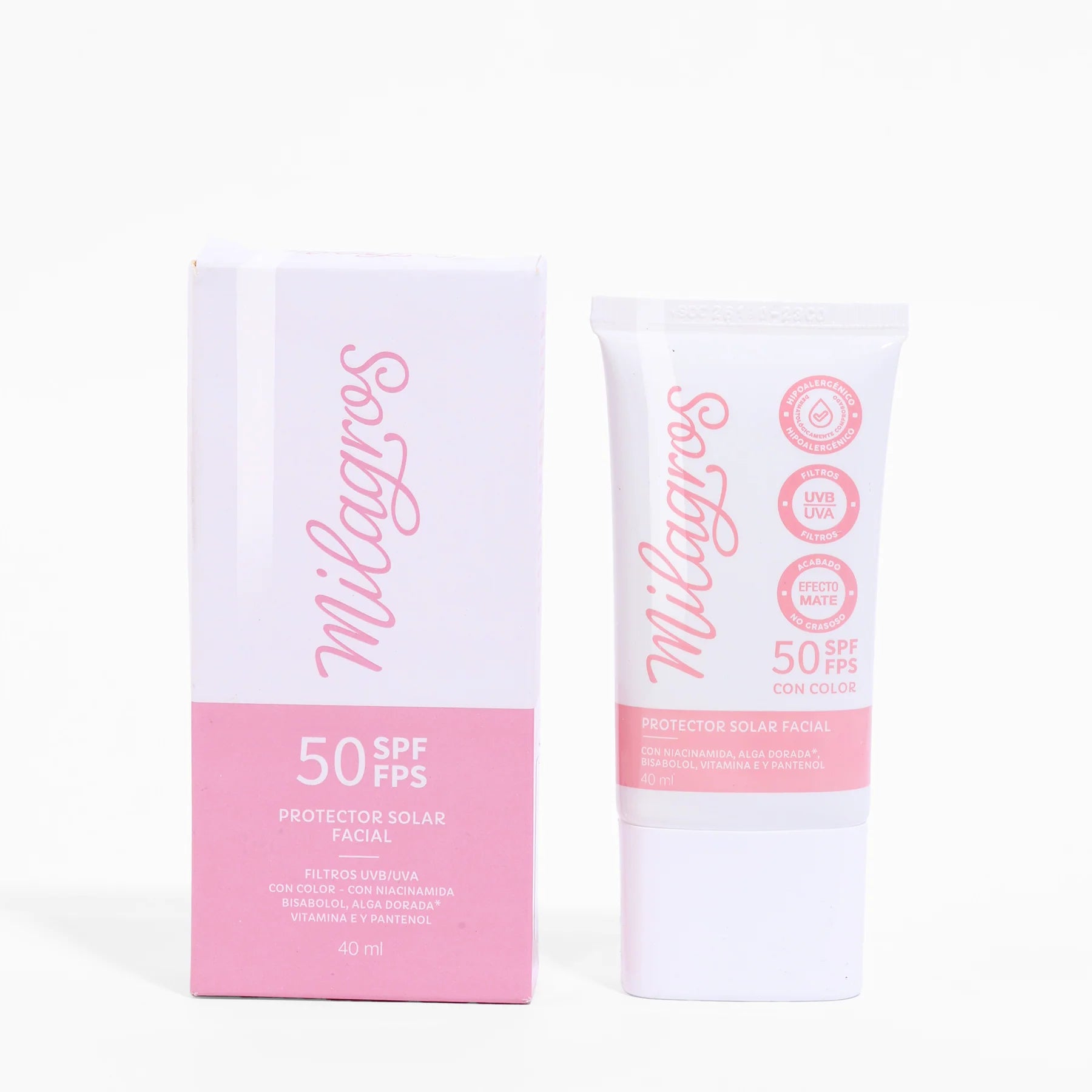 Protector Solar Facial con Color - Milagros