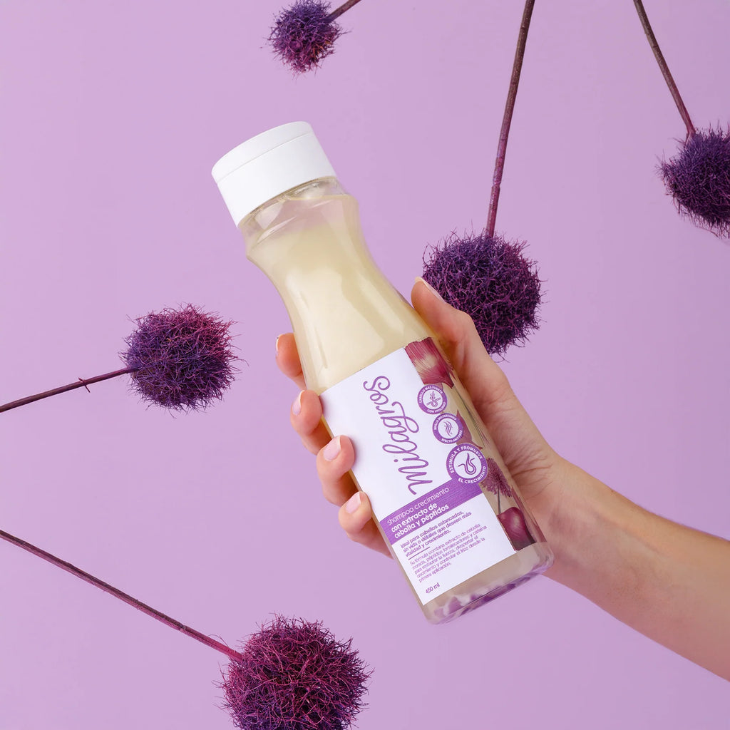 Shampoo Crecimiento Con Extracto de Cebolla y Péptidos - Milagros