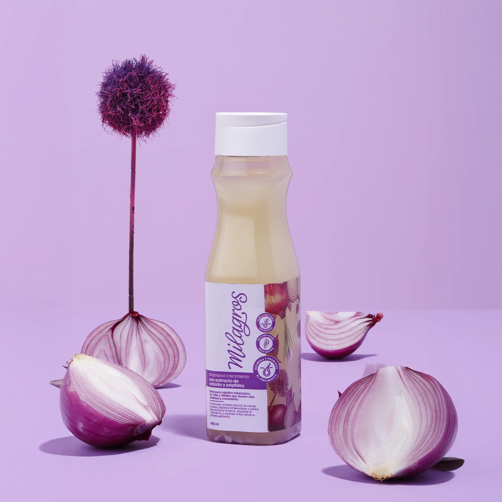 Shampoo Crecimiento Con Extracto de Cebolla y Péptidos - Milagros