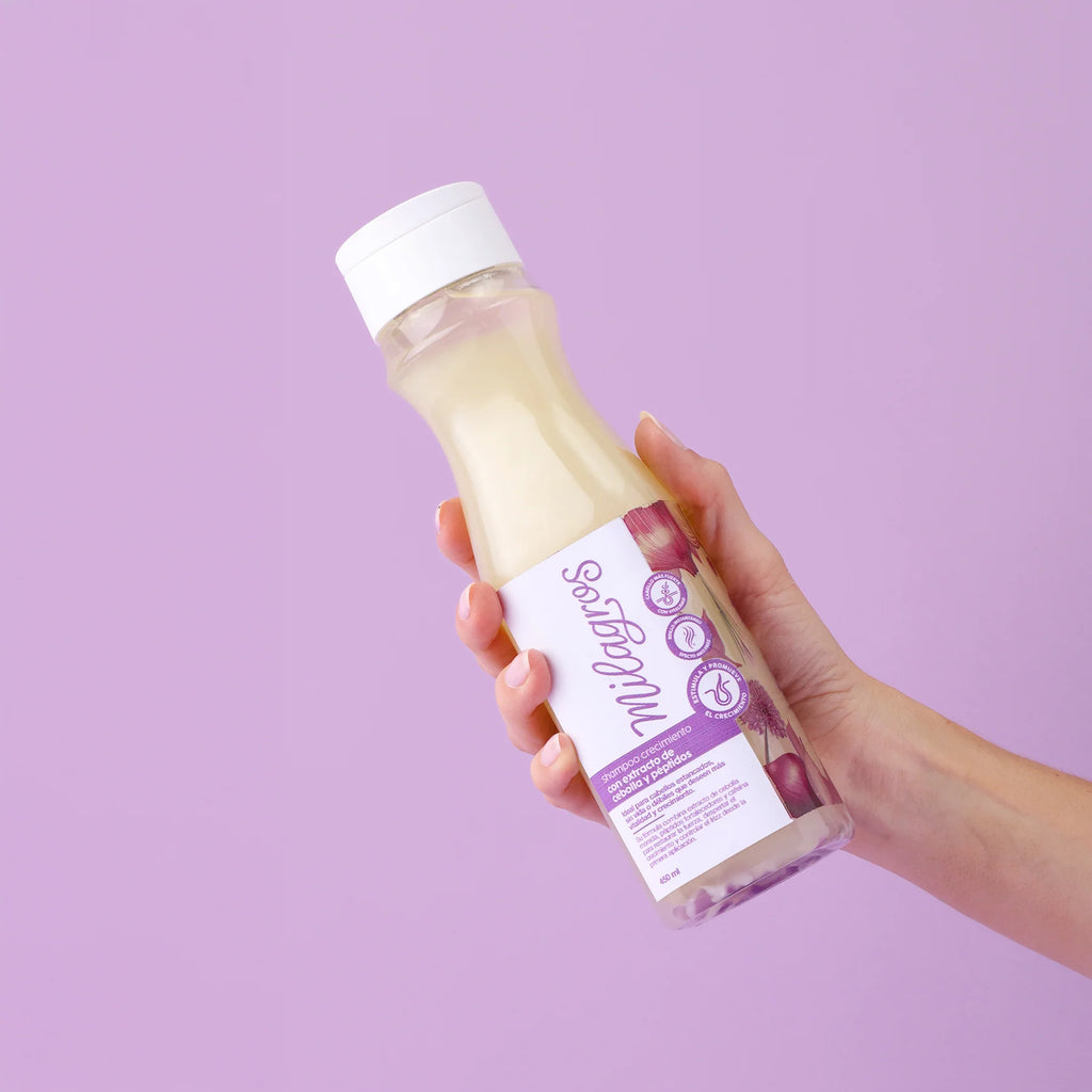 Shampoo Crecimiento Con Extracto de Cebolla y Péptidos - Milagros