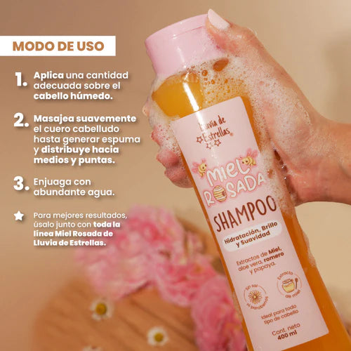 Shampoo Miel Rosada - Lluvia De Estrellas