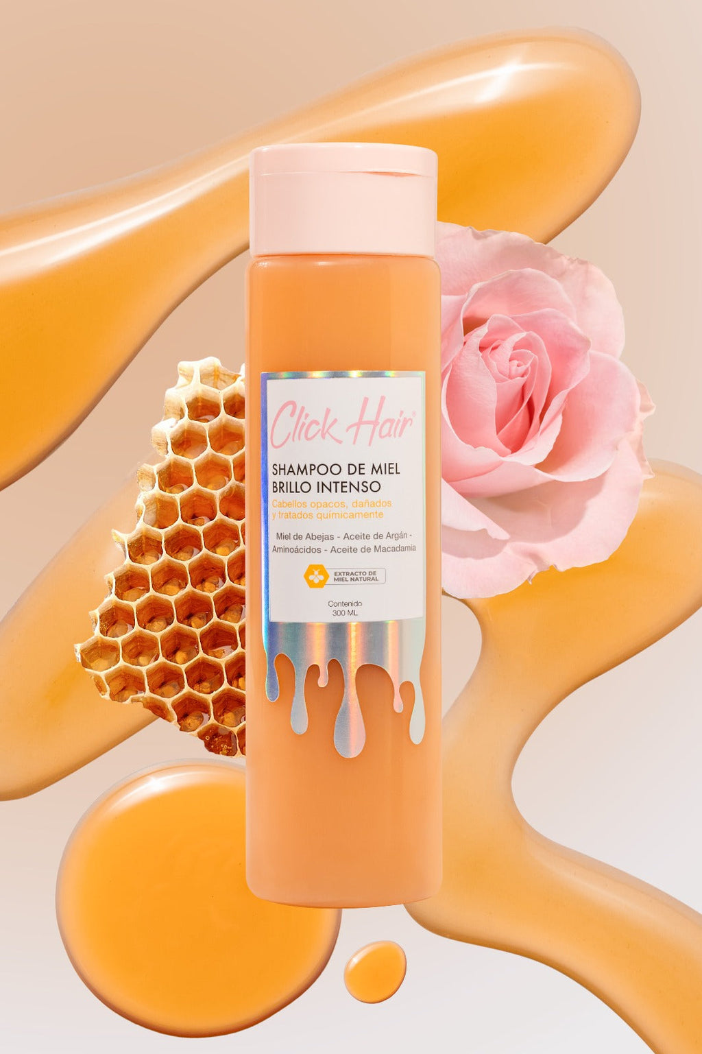 Shampoo de Miel Brillo Intenso - Click Hair