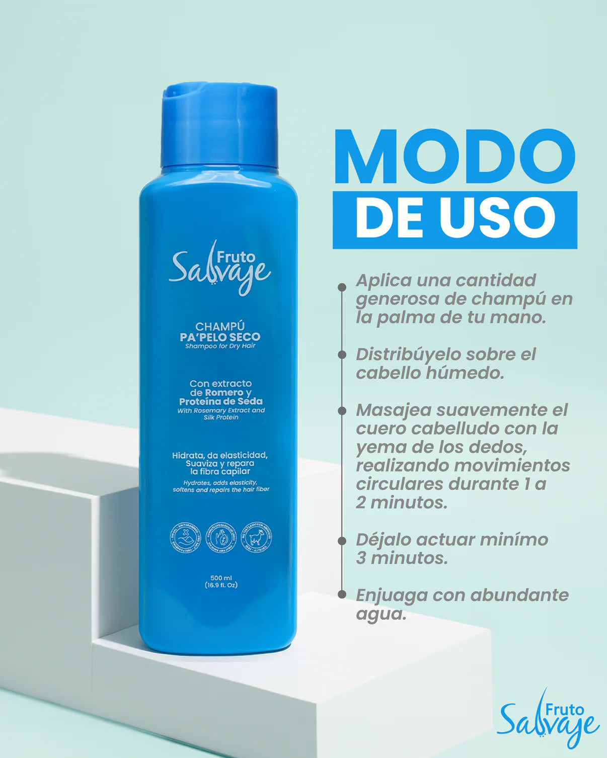 Shampoo Pa Pelo Seco - Fruto Salvaje