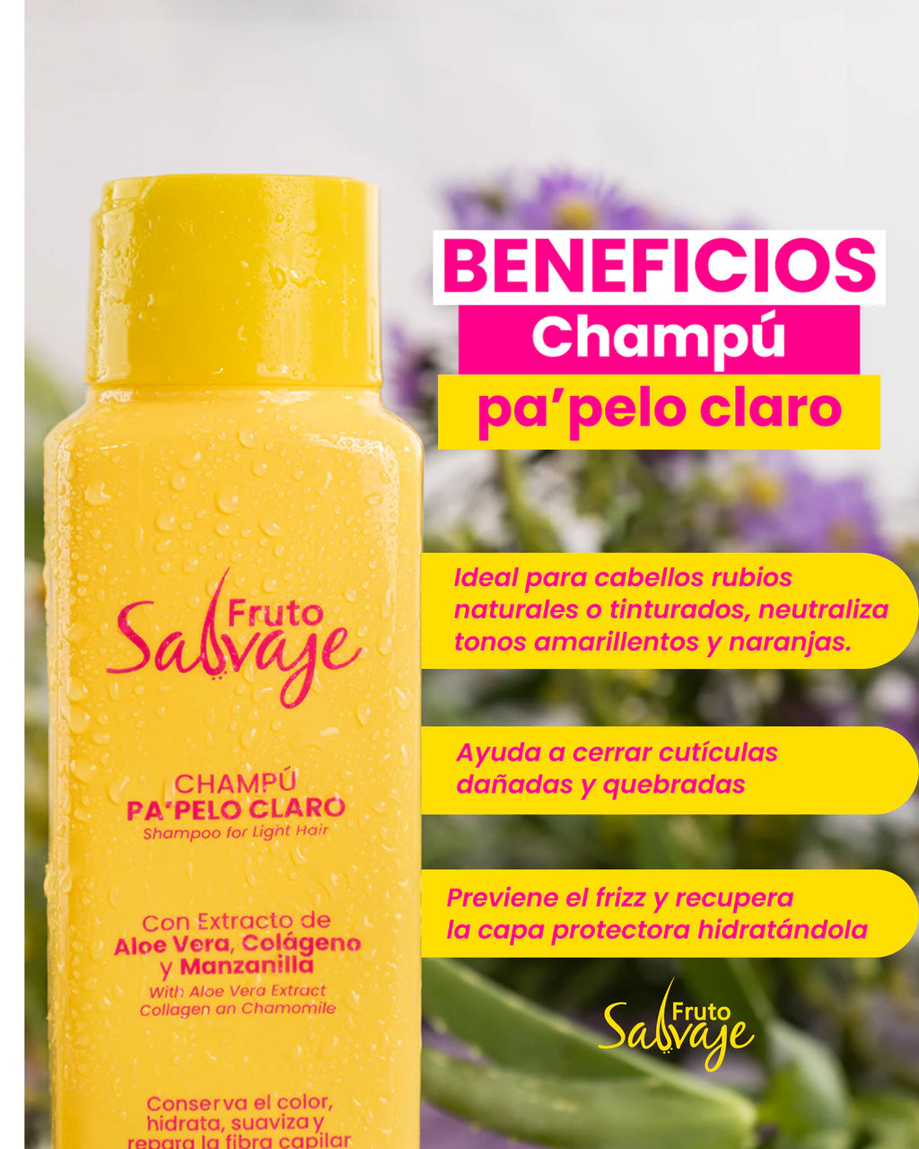 Shampoo Pa Pelo Claro - Fruto Salvaje