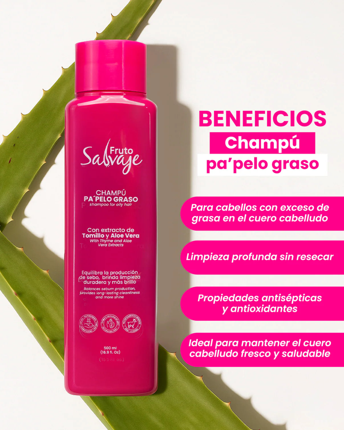 Shampoo Pa Pelo Graso - Fruto Salvaje