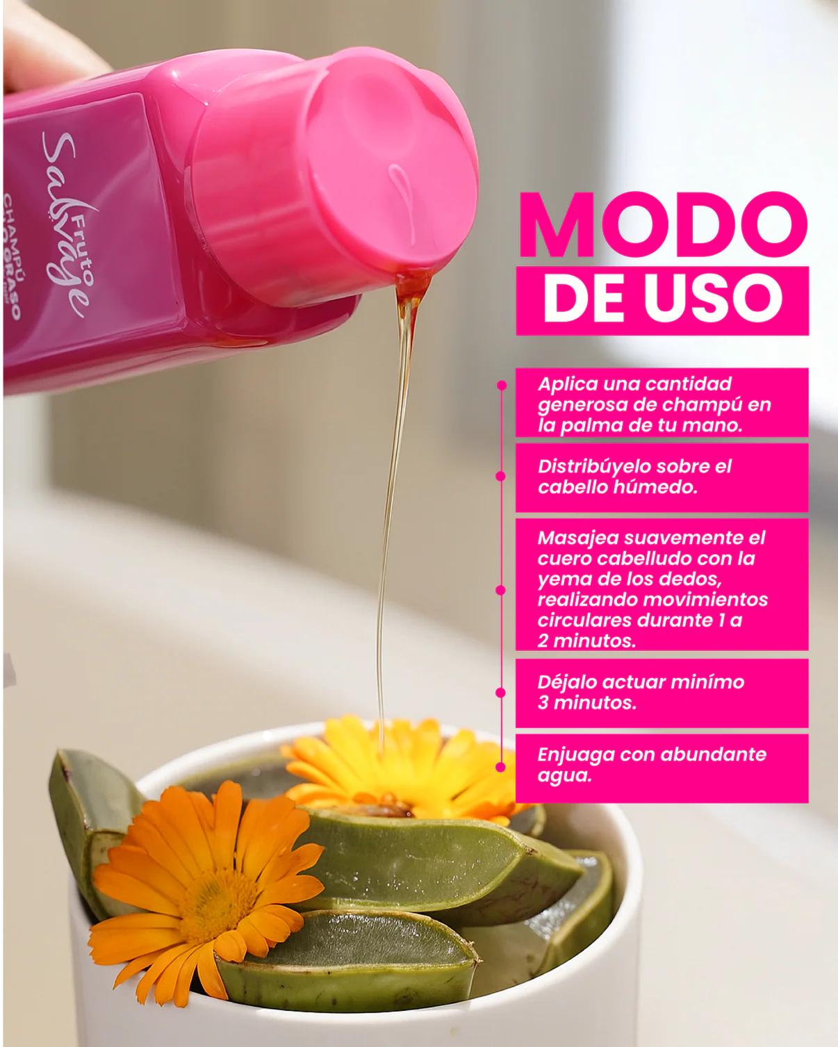 Shampoo Pa Pelo Graso - Fruto Salvaje
