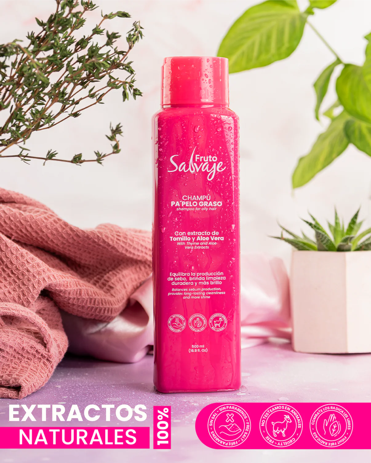 Shampoo Pa Pelo Graso - Fruto Salvaje