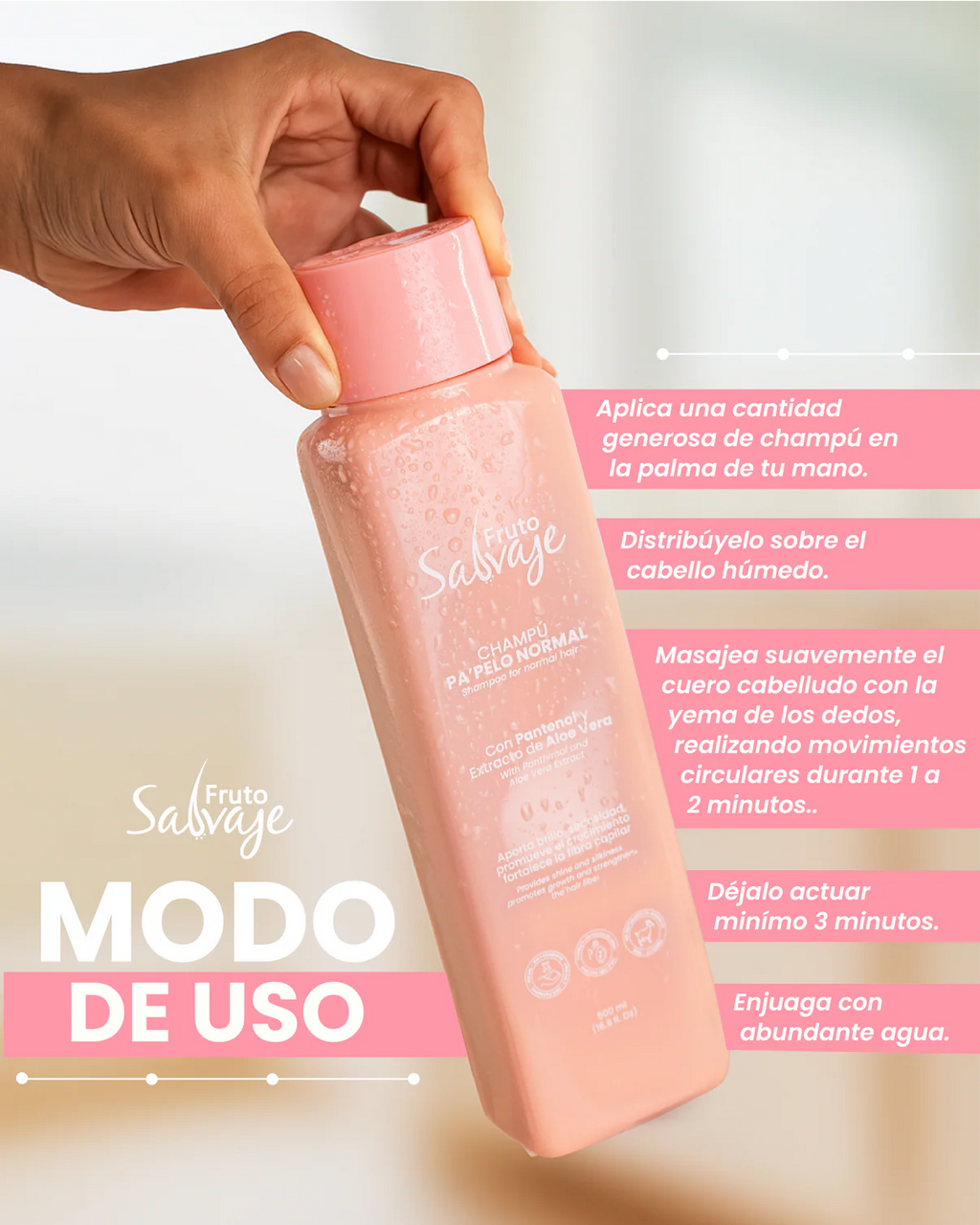 Shampoo Pa Pelo Normal - Fruto Salvaje