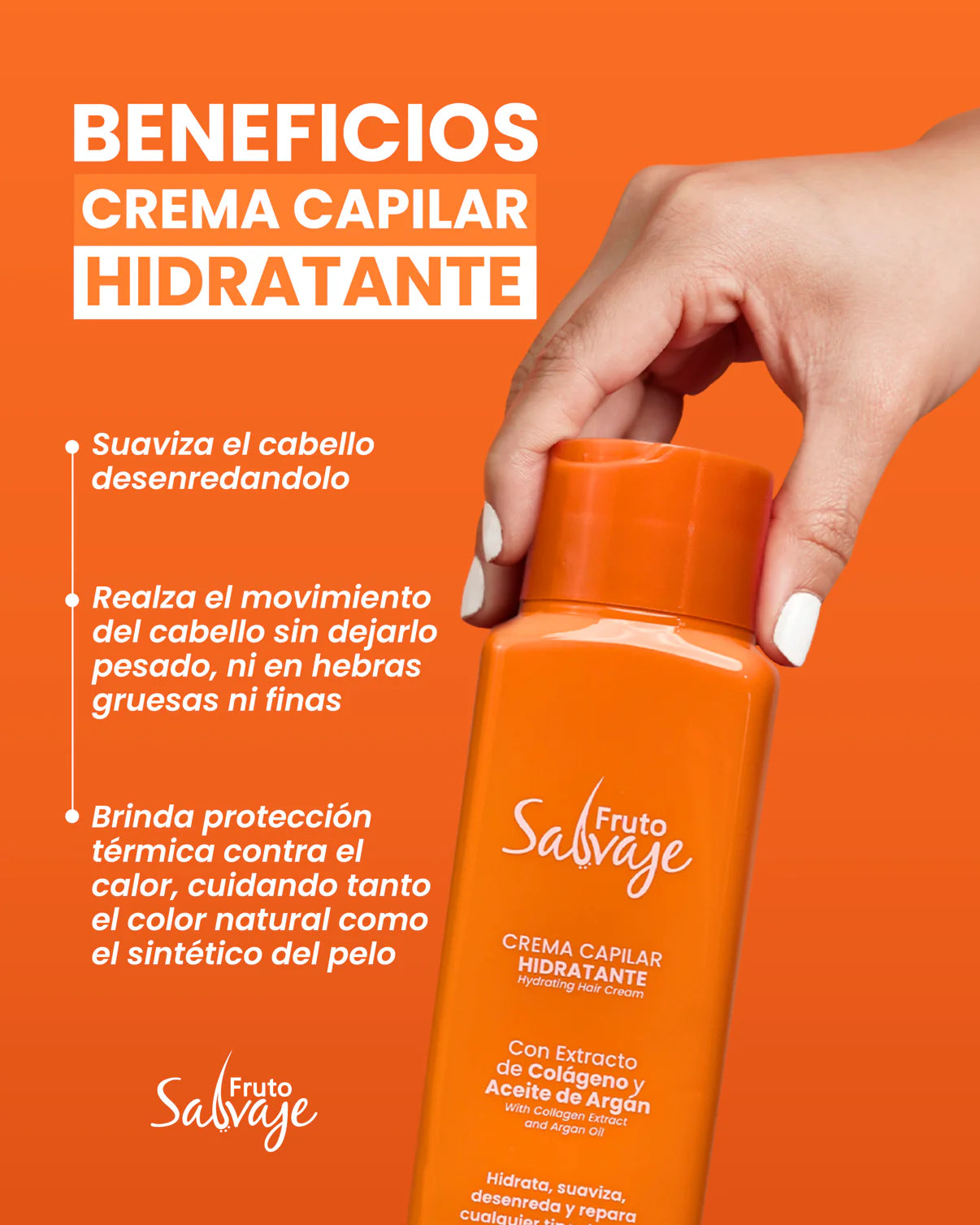 Crema Capilar Hidratante - Fruto Salvaje