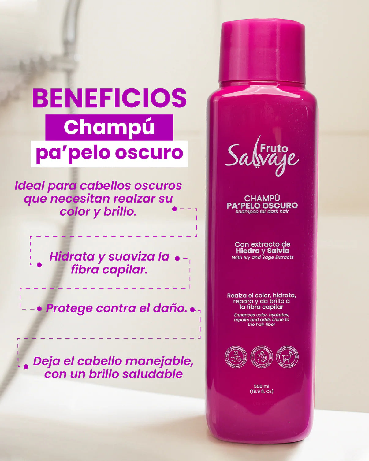 Shampoo Pa Pelo Oscuro - Fruto Salvaje
