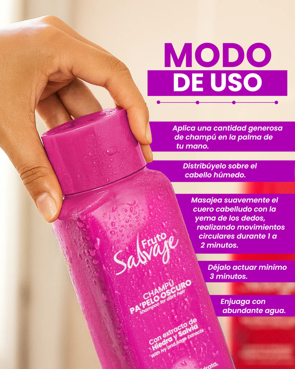 Shampoo Pa Pelo Oscuro - Fruto Salvaje
